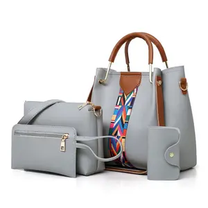 New Luxury 2023 Trend Style 4 Pcs Set Fashion Messenger Shoulder Bag Woman Handbag