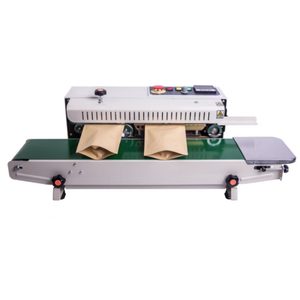 Petite machine d'emballage à jet d'encre continue commerciale Machine à sceller automatique thermofusible Colle à cacher le cul du thé alimentaire verticale - Product Image 1