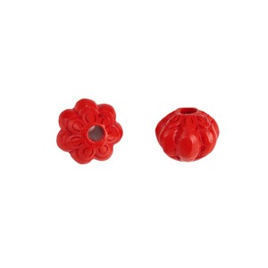 Red Flower Shape <b>Spacer</b> Beads For DIY Jewelry Making Accessories 10mm - Product Image 5