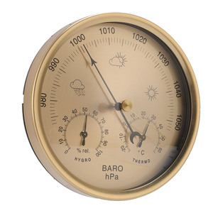 <strong>Thermometer</strong> <strong>Barometer</strong> <strong>Hygrometer</strong> 3 in 1 Mechanical Movement Dial Type <strong>Weather</strong> Forecast Station for Indoor Outdoor - Product Image 6