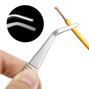 ملقط الكوع من الفولاذ المقاوم للصدأ متعدد الوظائف ، مشبك حوض السمك ، ملقط طويل ، ملقط طبي ، ملقط ، أدوات تغذية الحيوانات الأليفة ، عدم الانزلاق - Product Image 6