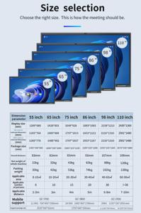 Trung Quốc Nhà Máy Giá OEM 75 85 86 98 inch đa 20 40 điểm cảm ứng 4K màn hình thông minh bảng trắng phẳng Bảng hiển thị kỹ thuật số - Product Image 5