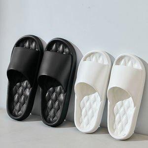EVA Slides For Women Men Indoor Summer Home Use Non Slip Bathroom Comfortable Flat Sandals Standard Thickness Injection Sole - Product Image 1