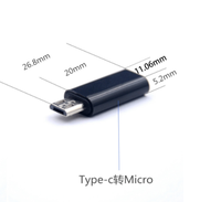 Prix de gros OTG Adaptateur USB Charge rapide ABS Type C Adaptateur USB C Convertisseur avec sortie CA pour la connectivité des données