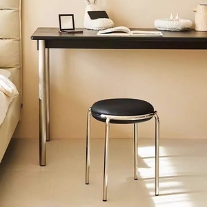 Wholesale Premium Modern Velvet Stool with Stainless Steel for Restaurant Kitchen <b>Dining</b> Use <b>Stackable</b> Hotel <b>Chair</b> - Product Image 4