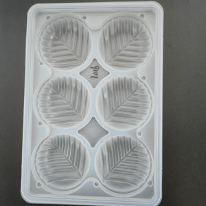 Ücretsiz örnek 6 delik plastik tek kullanımlık mochi donut tepsi macaron blister tepsi Mochi dondurma paketleme tepsisi - Product Image 1
