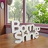 Born to Shine Motivational Aesthetic <b>Table</b> Decorative Item Home <b>Study</b> Desk or Office Room Decor Items <b>Table</b> Decor White Painted - Product Image 4