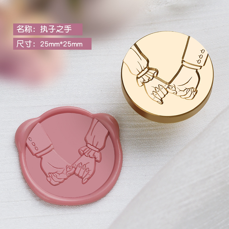 Main à main (bord plat cassé, rond 25mm)