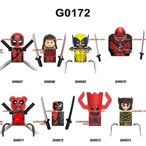 G0172 G0173 Chết Nọc Độc Hồ Bơi Logan X-Force X-Men Galactuspool Masacre Siêu Anh Hùng Mini Hành Động Xây Dựng Khối Unisex Nhựa Đồ Chơi - Product Image 5
