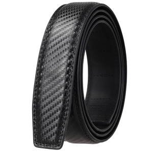 Cinturón de cuero dividido informal de 3,5 cm de ancho sin automático para hebilla Material de piel de vaca con aleación para hebilla - Product Image 1