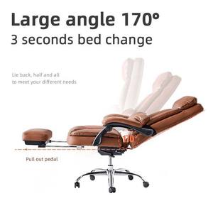 Silla Ejecutiva Giratoria Ergonómica de Cuero Sintético Moderno de Lujo, Ajustable en Altura, Reclinable, para Oficina - Product Image 2