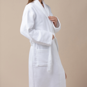 Custom White Hotel Bath <strong>Robe</strong> 100%cotton Towel Bathrobe slippers Set Unisex Bathrobe With logo - Product Image 3