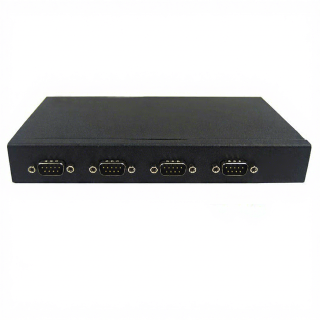Industrial USB to 4-Port RS232 DB9 Male Serial Converter Hub Built-in Genuine FTDI Chip for ATM POS Industrial Control Devices