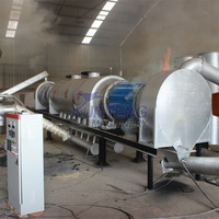 Dernière machine de fabrication de briquettes de biochar, machine à charbon de coco, ligne complète d'équipement de production de charbon de bois