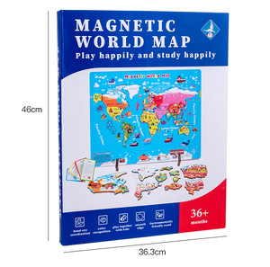 Nouveau Design en bois 3D magnétique <span class=keywords><strong>carte</strong></span> <span class=keywords><strong>du</strong></span> <span class=keywords><strong>monde</strong></span> Jigsaw <span class=keywords><strong>Puzzle</strong></span> jeu bois Montessori début éducatif aides pédagogiques jouets pour enfants - Product Image 6