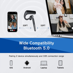 Tùy Chỉnh In- Ear Kinh Doanh Tai Nghe Không Dây Tiếng Ồn Hủy Bỏ Máy Tính Tai Nghe Auto-Cặp USB Dongle Cho PC Đáp ứng <span class=keywords><strong>Skype</strong></span> Zoom Đội - Product Image 4