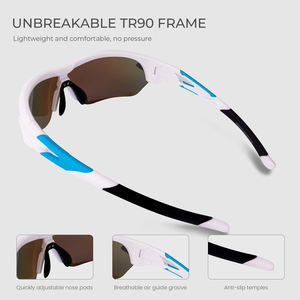 <span class=keywords><strong>Gafas</strong></span> de <span class=keywords><strong>Ciclismo</strong></span> Polarizadas con 5 Lentes para Deportes, Correr, <span class=keywords><strong>Ciclismo</strong></span> de Montaña, Pesca, Béisbol, <span class=keywords><strong>Gafas</strong></span> de <span class=keywords><strong>Sol</strong></span> para Hombre y Mujer con Protección UV 400 - Product Image 4