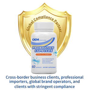 Cápsulas Probióticas Veganas, Suplemento para la Salud Intestinal, 100% a Base de Plantas, Cumple con las Normas de la UE, Etiquetado Personalizado, Empaque Apto para Veganos - Product Image 2