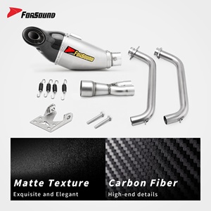 Sistema de escape completo Forsound Factory con silenciador de salida inferior y tubo de escape para motocicleta MT-07, <span class=keywords><strong>precio</strong></span> mayorista - Product Image 3
