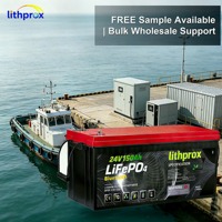Deep Cycle LiFePO4 Battery 24V 150AH Grade A High Performance Marine CAN Bus Anderson Plug 6K Cycles CE RoHS IP67 OEM ODM