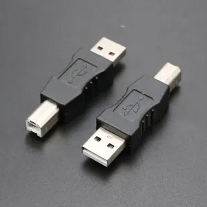 新型USB 2.0 a型母至b型公打印机扫描仪适配器转换器连接器迷你插头至b型母适配器