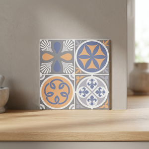 Carreaux de sol en céramique numérique de style marocain 400x400mm, antidérapants, en porcelaine émaillée, pour intérieur - Product Image 3