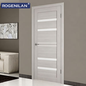 Portes intérieures pré-assemblées en bois massif composite Rogenilan, nouveau style, pour la répartition des pièces dans les maisons - Product Image 4