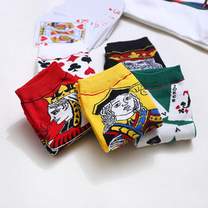 Socksmate Summer Fun Novedad Tobillo <span class=keywords><strong>Odd</strong></span> Heart Mujeres Naipes Algodón Juego de póquer Zapatilla Hombres en <span class=keywords><strong>calcetines</strong></span> a granel - Product Image 3