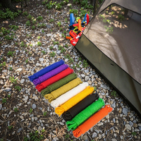 Vente en gros de corde d'escalade auxiliaire statique de 8mm, corde d'évacuation de sécurité pour randonnée en plein air, parachute de sauvetage
