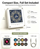 Autocollant magnétique personnalisé pour le Coran, aimant de réfrigérateur - Lecteur de musique DIY NFC en acrylique, écologique, couleur et design personnalisables