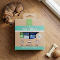 Sacs à déjections canines biodégradables, réutilisables, simples, étanches et anti-fuites, personnalisables avec logo, de haute qualité et très demandés.