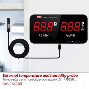 Higrómetro y Termómetro Digital TASI TA623B con Sonda, Montaje en Pared, Protección IP65, 1 Año de Garantía - Product Image 5