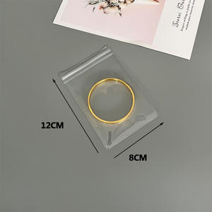 Emballage en plastique recyclable transparent givré pour réception de bijoux en PVC personnalisé emballage en gros sac pochette avec fermeture éclair - Product Image 3