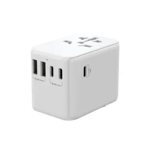 Adaptador universal de enchufe todo en uno para 150 países, enchufe universal de viaje con cargador USB