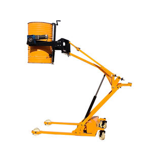 Elevador y Volteador de Bidones Eléctrico, Carretilla para Bidones de Aceite con Abrazadera, Rotador Portátil Pequeño con Brazo de Manivela Curvo - Product Image 4