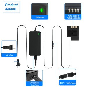 BLF19E DCC12แบตเตอรี่ปลอมสำหรับกล้อง PANA อะแดปเตอร์ภายนอก - Product Image 3