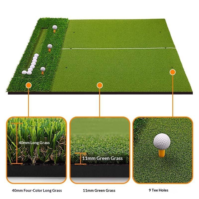 Customized Artificial Grass Hitting Mat High-density Golf Putting Artificial Green Golf Mat