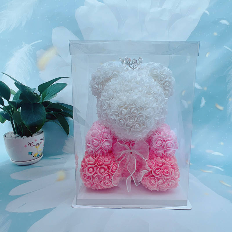 With lights Crown head yarn gradient pink