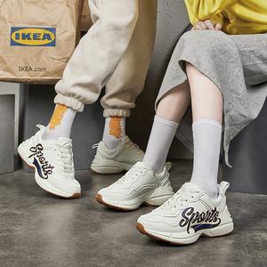 高品質ファッションカスタムブランク厚底カジュアルスポーツシューズ女性男性DIYホワイトレザーデザイナーチャンキースニーカー男性用 - Product Image 5