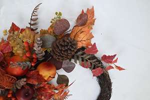 Nuevo Producto Personalizado, Media Corona de Pino para el Festival de la Cosecha, Halloween y Acción de Gracias - Product Image 5