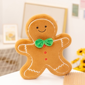 Almohadas <span class=keywords><strong>de</strong></span> Peluche con Diseño <span class=keywords><strong>de</strong></span> Galleta <span class=keywords><strong>de</strong></span> Jengibre, Tela Suave, Perfectas como Decoración Acogedora para el Hogar y Regalos Festivos Encantadores para Todos - Product Image 3