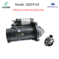 Moteur de démarrage diesel 12V OEM C5263797/QDJ1304 pour Foton ISF2.8, neuf, 2.5KW, garantie 3 ans, couple puissant, robuste