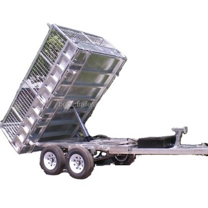 Cylindre hydraulique alimenté par batterie entièrement galvanisé aucune rouille n'a chuté de côtés <span class=keywords><strong>remorque</strong></span> benne à couvercle plat - Product Image 6