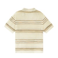 AiNear Vente en gros de logo personnalisé Oem & Odm T-shirt d'été à manches courtes col polo tissé en coton tricoté pour hommes Pull au crochet