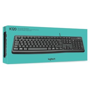 Teclado para ordenador K SERIES K120 con cable negro 920 002492 - Product Image 2
