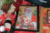 Trucos de Magia de Ilusión de Fantasma de Plástico de Navidad: Retrato de Papá Noel, Regalos, Profecía del Público, Accesorios de Escenario para Magos