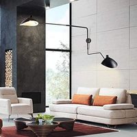 Appliques murales vintage Serge Mouille, luminaires muraux design rotatifs pour la décoration intérieure