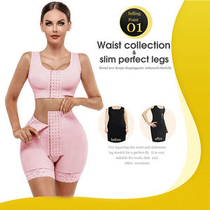 LANGQIN Body gainant pour femme en nylon fin avec contrôle ferme du ventre et respirabilité, culotte à volants - Product Image 2