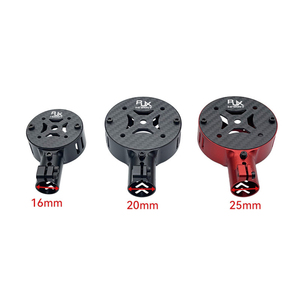 RJXHOBBY RJX3136 12/16/20/25/28mm Support de moteur de drone en alliage d'aluminium noir et fibre de carbone, connecteur de serrage de tube rond creux - Product Image 3