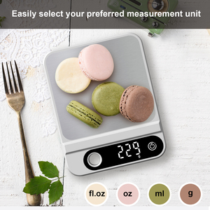 주방 저울 디지털 충전식 연결 및 스마트 5kg 스테인레스 스틸 소수 위치 <span class=keywords><strong>10Kg</strong></span> 10 kg 주방 저울 - Product Image 4